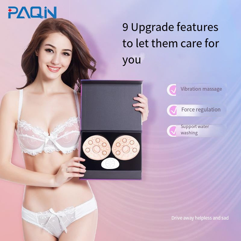 Wireless Portable Electric Women Care Wireless Vibrating Enlarge Breast Bra Chest Massager Machine Device