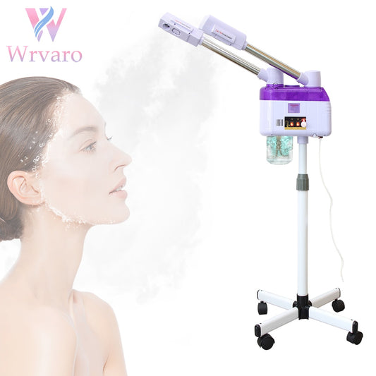 Upgrade Face Steamer Facial Hot Cold Sprayer Anti-aging Wrinkle Mist Spray Warm Humidifier For Sauna SPA Moisturizing Beauty