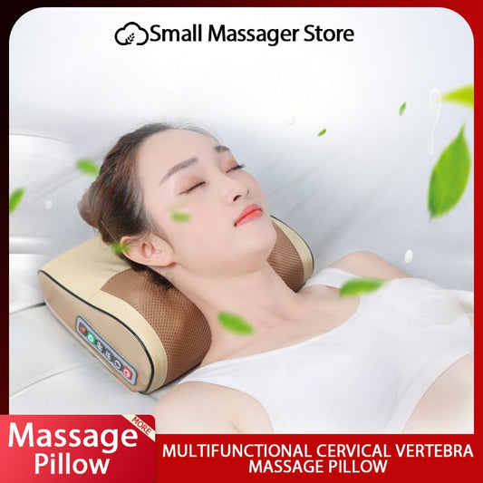 Neck Massager Infrared Heating Electric Back Finger Press Head  Neck and Shoulder Kneading for Health and Relaxation