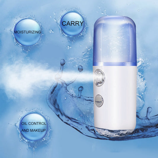 Mini Portable Humidifier Nano Mister Facial Steamer Device Beauty Spray Hydrating Apparatus Cold Spray Apparatus Rechargeable