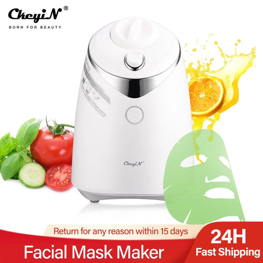 CkeyiN Electric Facial Mask Maker Machine Collagen Fruit Vegetable DIY Automatic Face Mask Making Device Custom Face Cream Maker