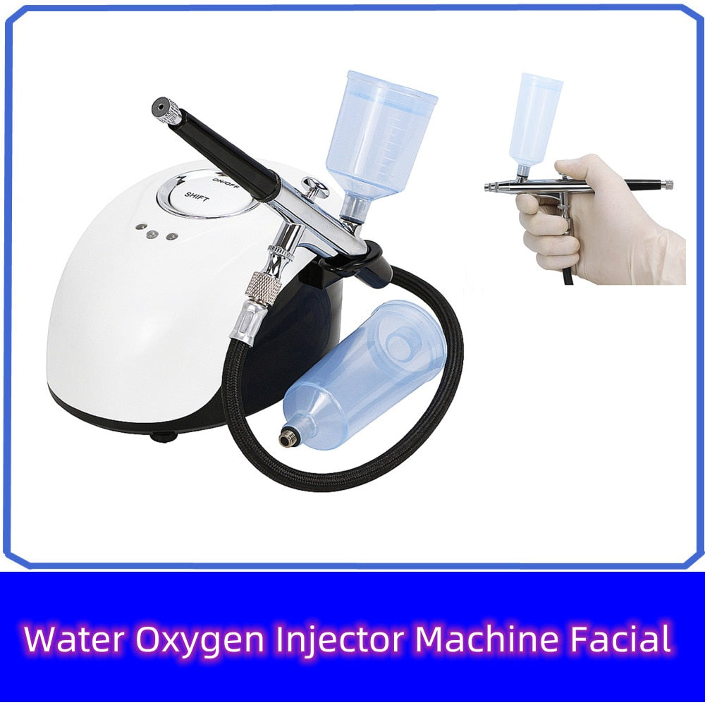 New product 2023 water oxygen jet facial steam compressor facial air brush makeup tattoo cake nail art design graffiti tool