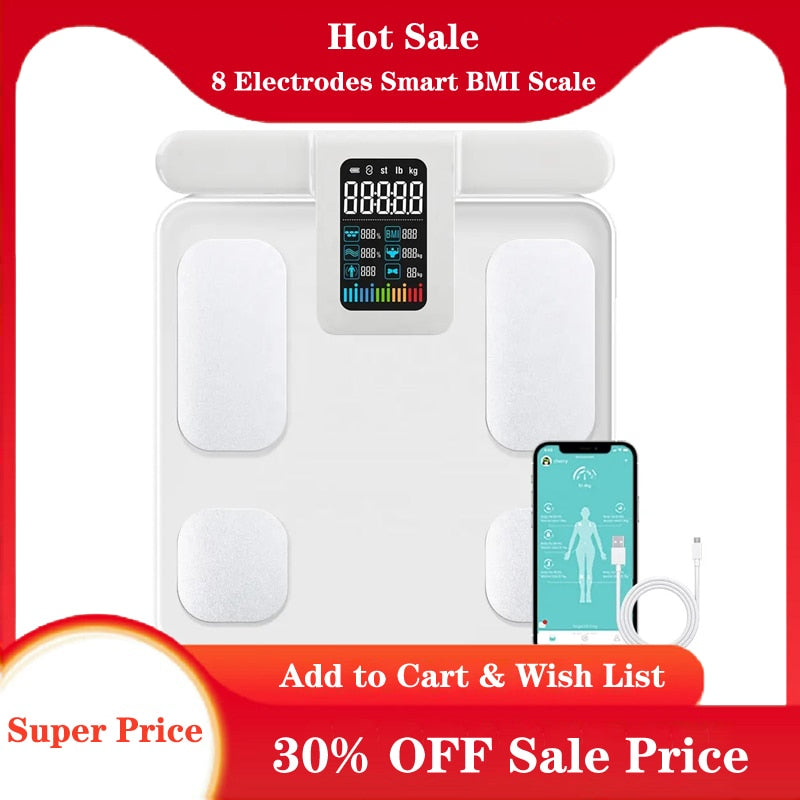 Hot Sale 8 Electrodes Smart BMI Scale G888 il