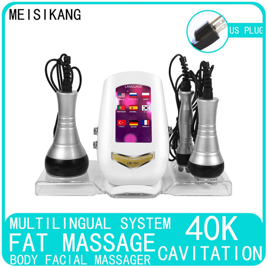 MEISIKANG 3 en 1 40K Cavitation rajeunissement de la peau par ultrasons RF serrer le corps Anti-rides amincissant la Machine de beauté de perte de poids