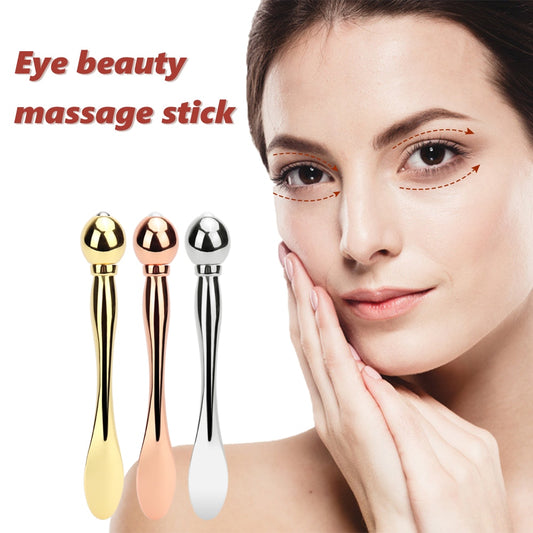 Eye Cream Applicator Anti Wrinkle Eye Massager Stick Facial Mask Mixing Brush Essence Mixing Metal Spatula Eye Beauty Devices