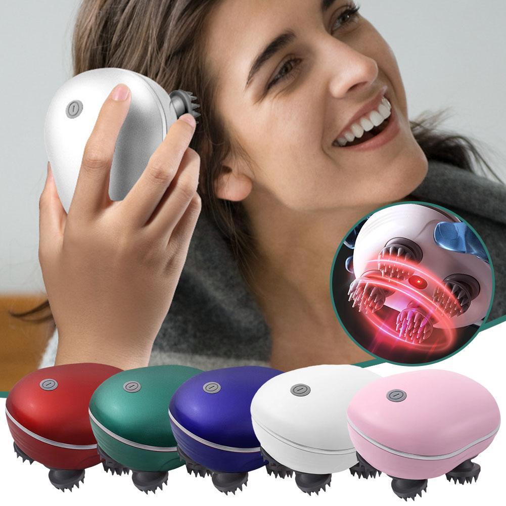 Electric Smart Massager Body Massager Health Care Relax Shoulder Neck Scalp Kneading Deep Device Head Vibrating Tissue Mass O1J6