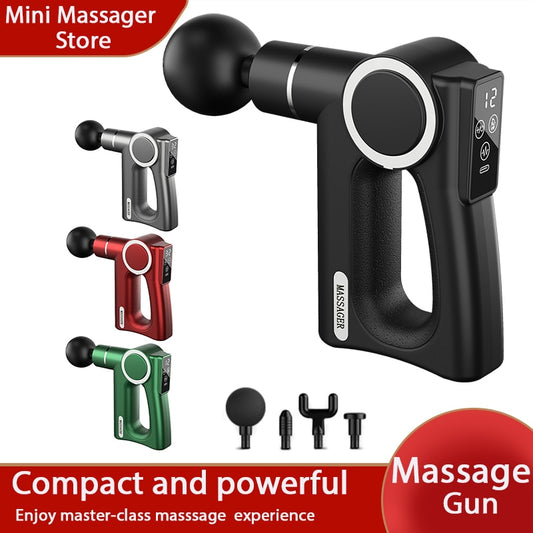 Mini Pistola Fascia Massagem por Vibração Portátil Pequeno Massageador de Relaxamento Muscular Massagem Corporal Equipamento de Fitness