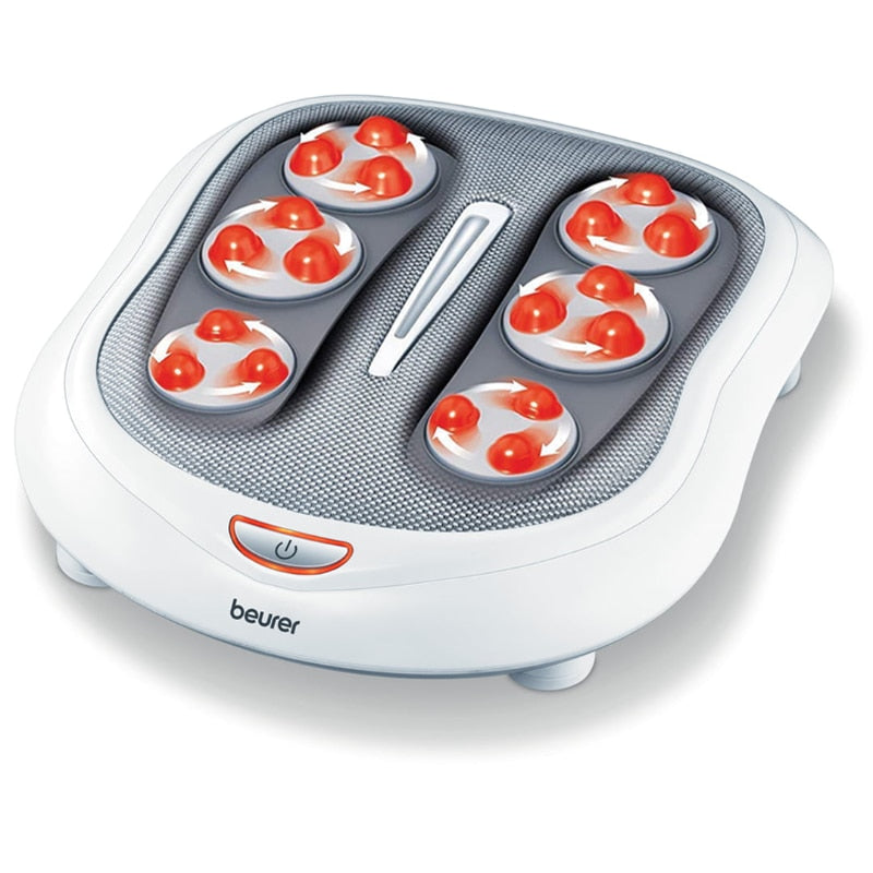 Beurer Shiatsu Foot Massager 18 Rotating Massage Heads, Relax Sore &amp; Tired Feet with Deep Tissue, Heat Function