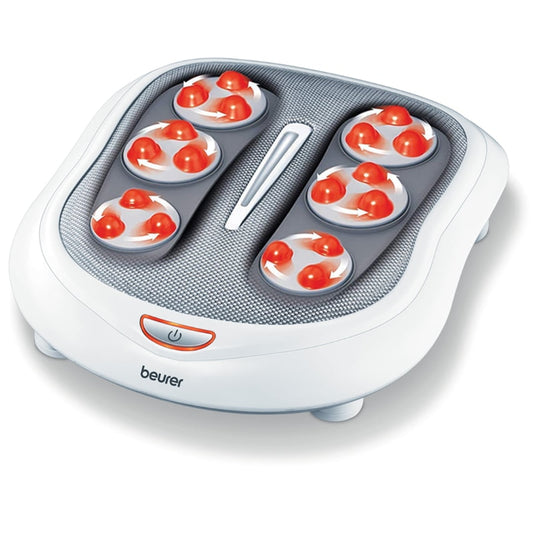 Beurer Shiatsu Foot Massager 18 Rotating Massage Heads, Relax Sore &amp; Tired Feet with Deep Tissue, Heat Function