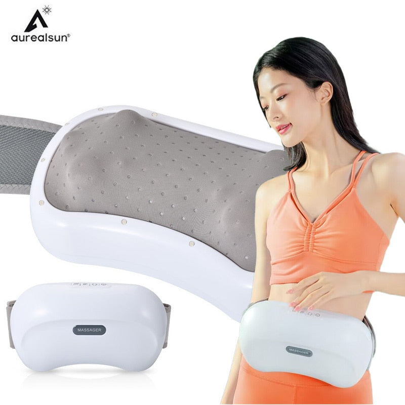 Electric Abdominal Massager Health Care Deep Knead Abdomen Instrument Vibration Body Massage Tool Physiotherapy Heating Slimming