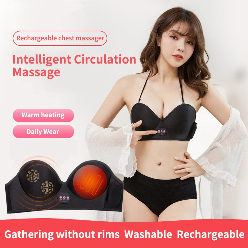 Rechargeable chest massager Intelligent Circulation Massage Warm heating Daily