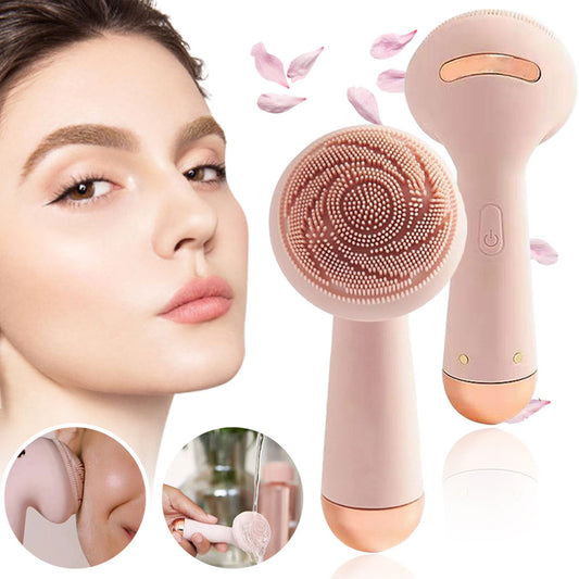 Rechargeable Facial Cleansing Brush Face Skin Care Tools Waterproof Silicone Electric Sonic Cleanser Facial Beauty Massager