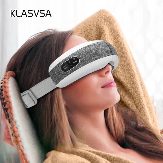 KLASVSA Smart Eye Massager Compressão de ar Massagem aquecida para olhos cansados ​​Olheiras Remove Massagem Relaxamento