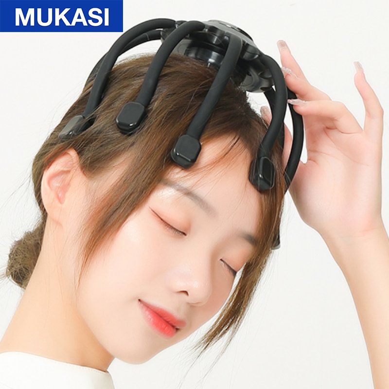 Octopus Scalp Head Massager Electric Massage Instrument With Bluetooth Music Vibration For Relax &amp; Stress Relief Improve Sleep