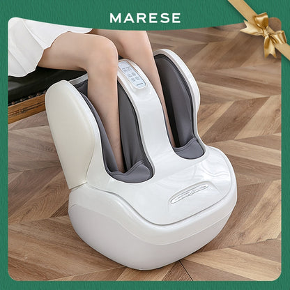 Máquina de massagem para pés de panturrilha de luxo MARESE Vibração elétrica Shiatsu Compressão de ar Rolamento de calor Massageador de modelagem de perna