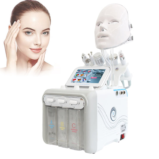 7 IN1 Hydraulic Professional Machine Scrub Oxygen Cleaning HO2O Bubbles Hidrodermoabrasion  Facial Skin Scrubber Water Peel Lift