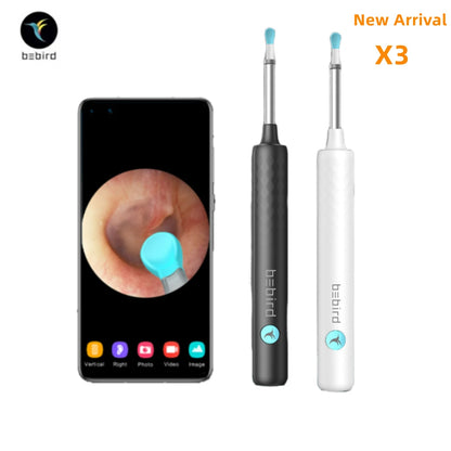 2022 New Bebird X3 Smart Visual Ear Sticks Otoscope 300W Endoscope Wax Removal Tool Earpick Mini Camera Health Care Ear Cleaner